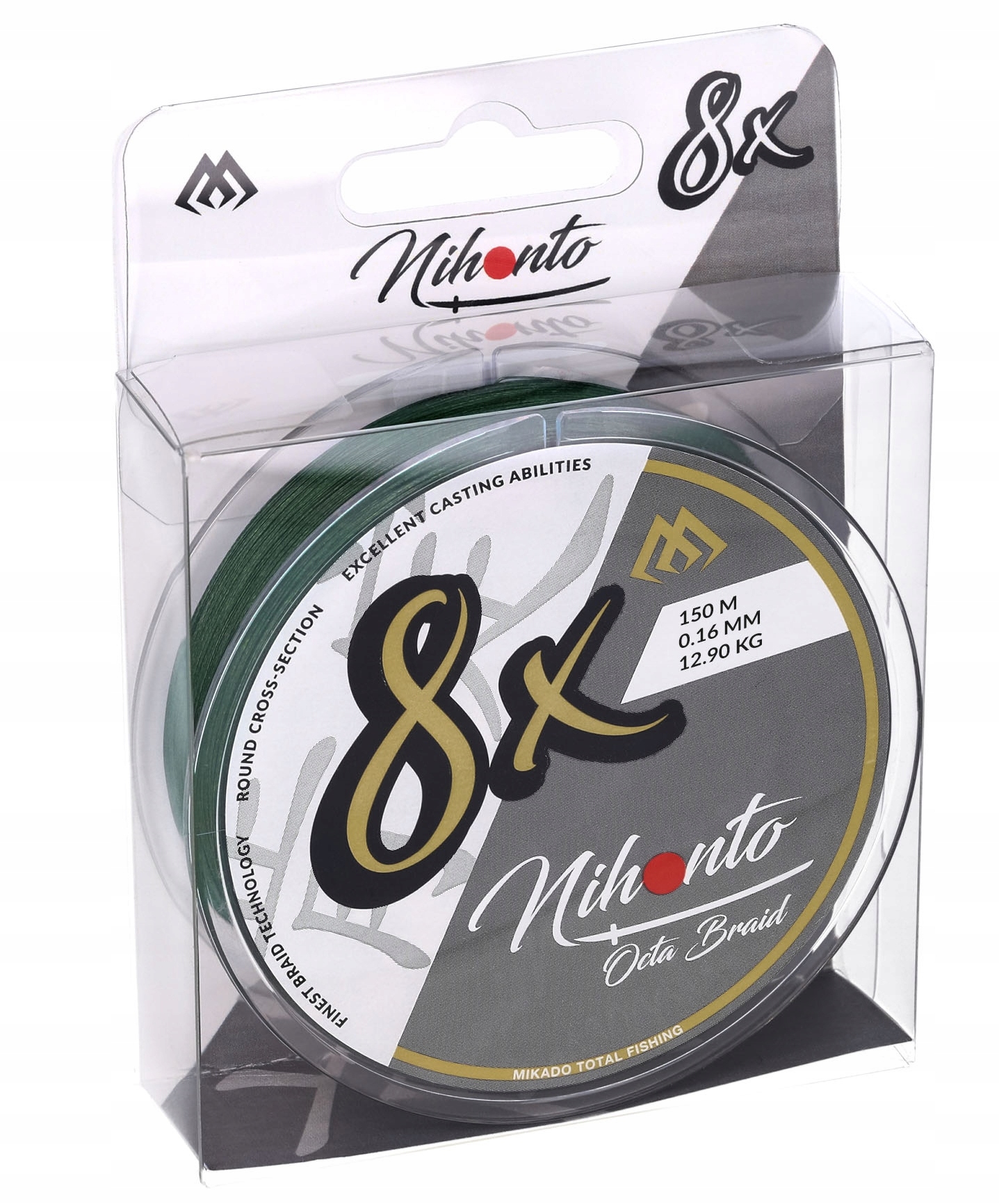 PLECIONKA MIKADO NIHONTO OCTA BRAID 0,23mm 150m GREEN EAN (GTIN) 5900637507994