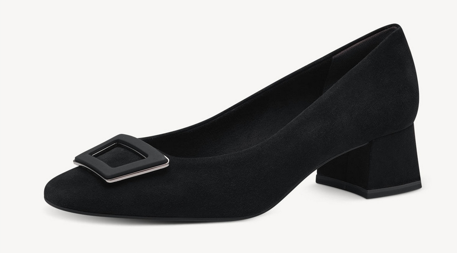 Tamaris 1-22302-42 kožené semišové černé, vel 37