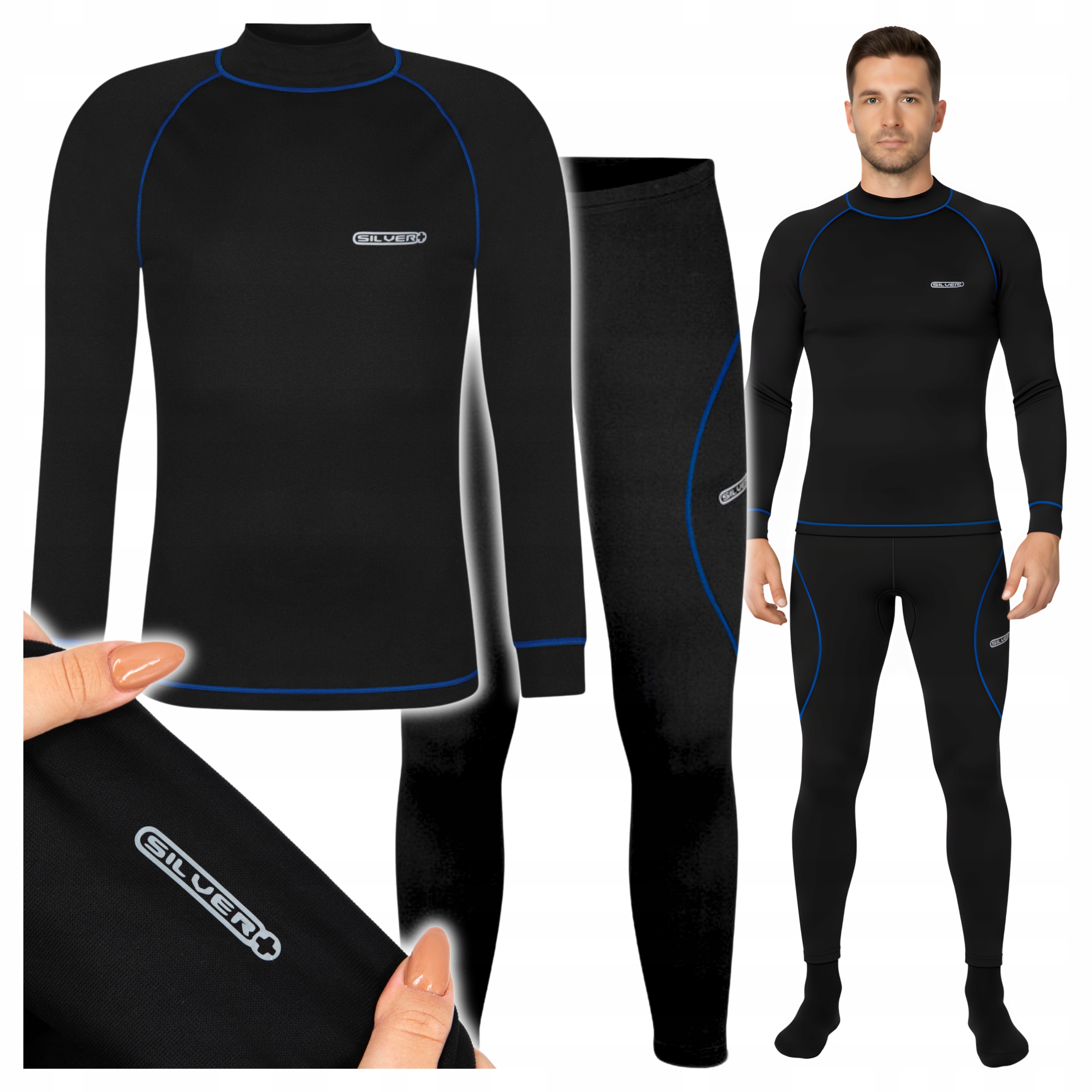 Tričko Termoaktivní kalhoty Oblečení Pánské termoprádlo Komplet L