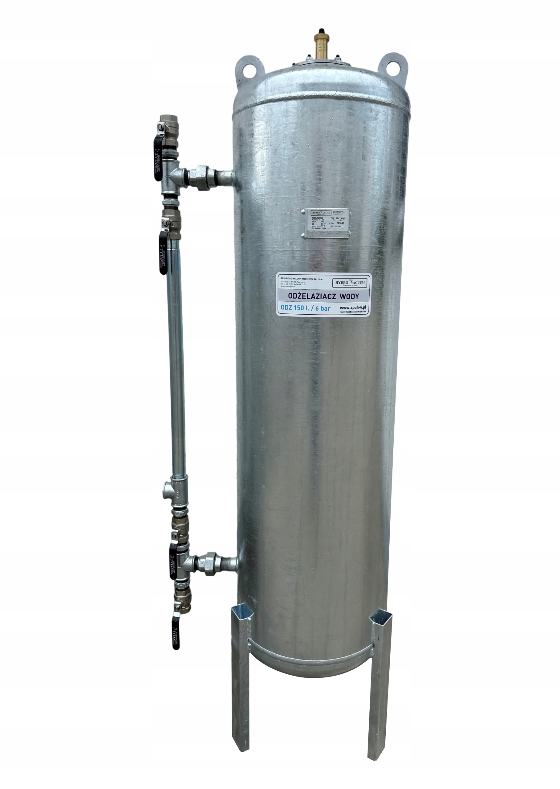 Odżelaziacz 150l ocynkowany ze złożem kwarcowym Hydro-Vacuum