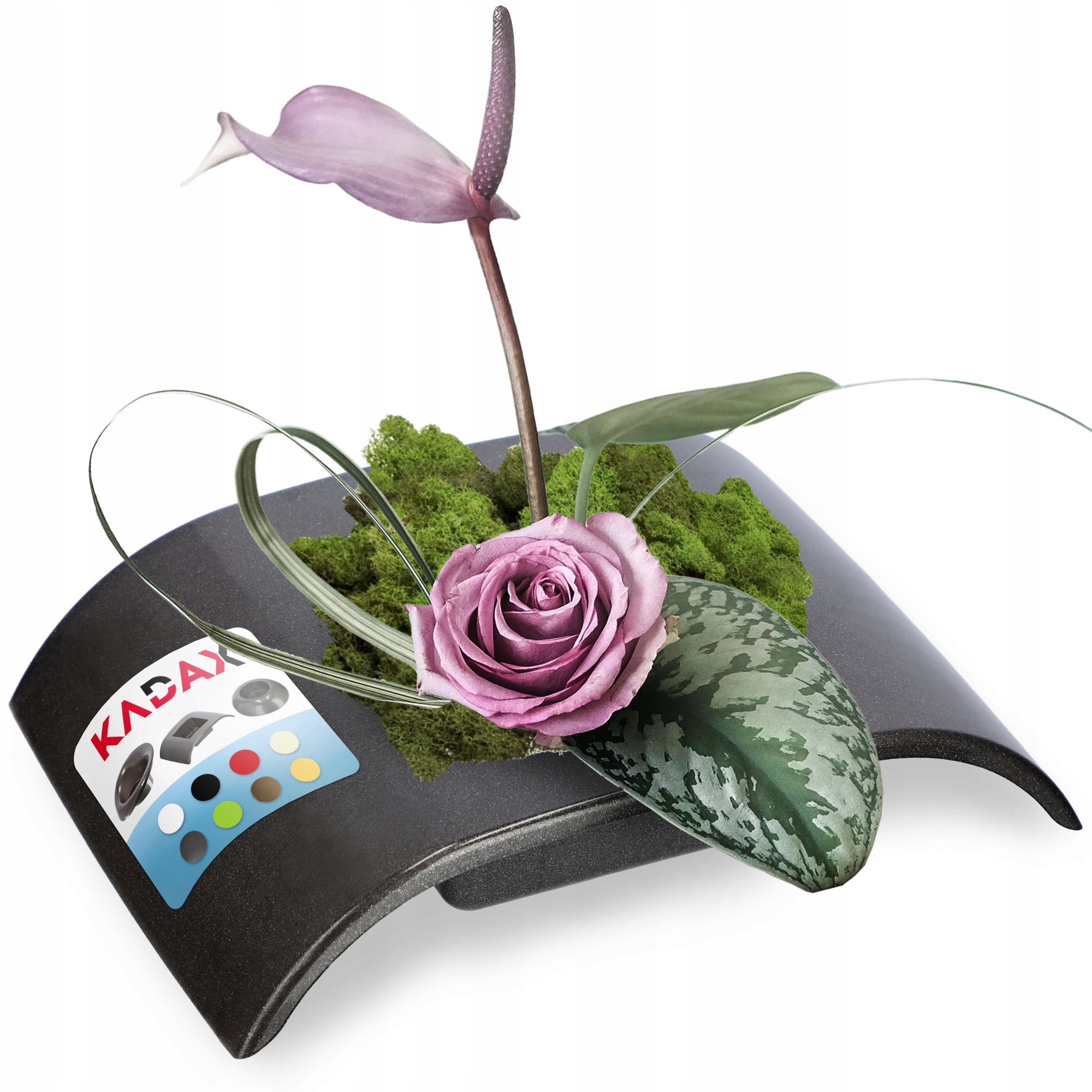 

Doniczka Donica Osłonka Ikebana Kompozycja Grafit