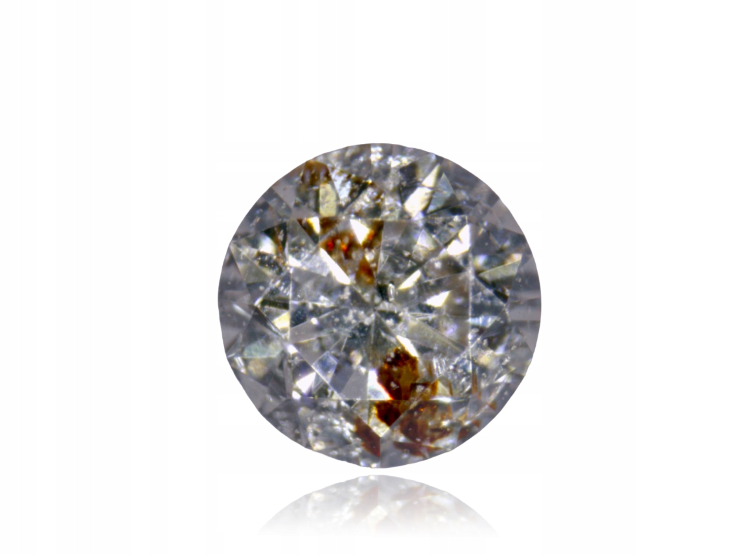 Přírodní Diamond 0.03ct Grey Briliant I3 eCertifikát Wbd