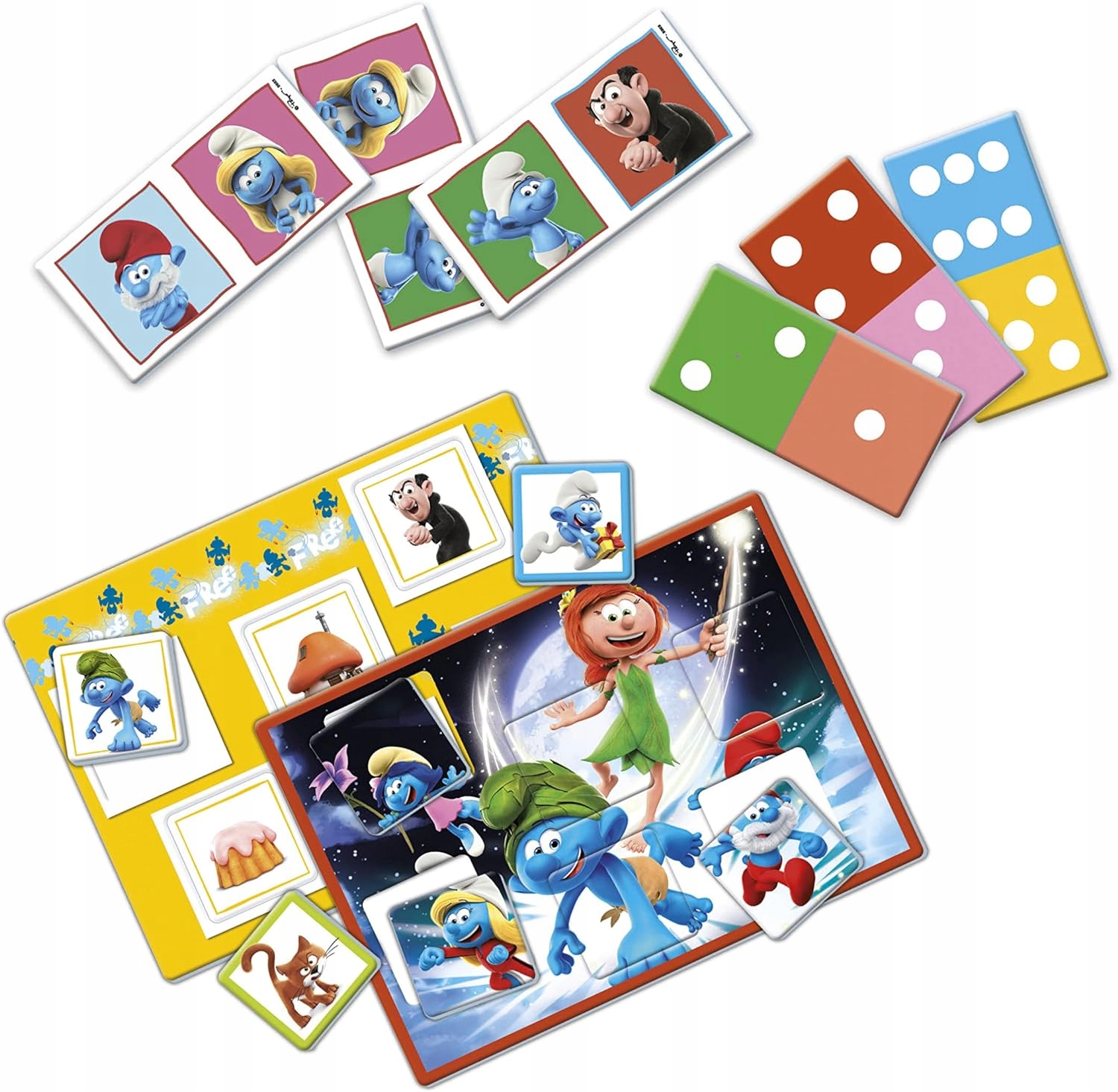 GRA SMERFY 2W1 DOMINO MEMORY EAN (GTIN) 8005125182855