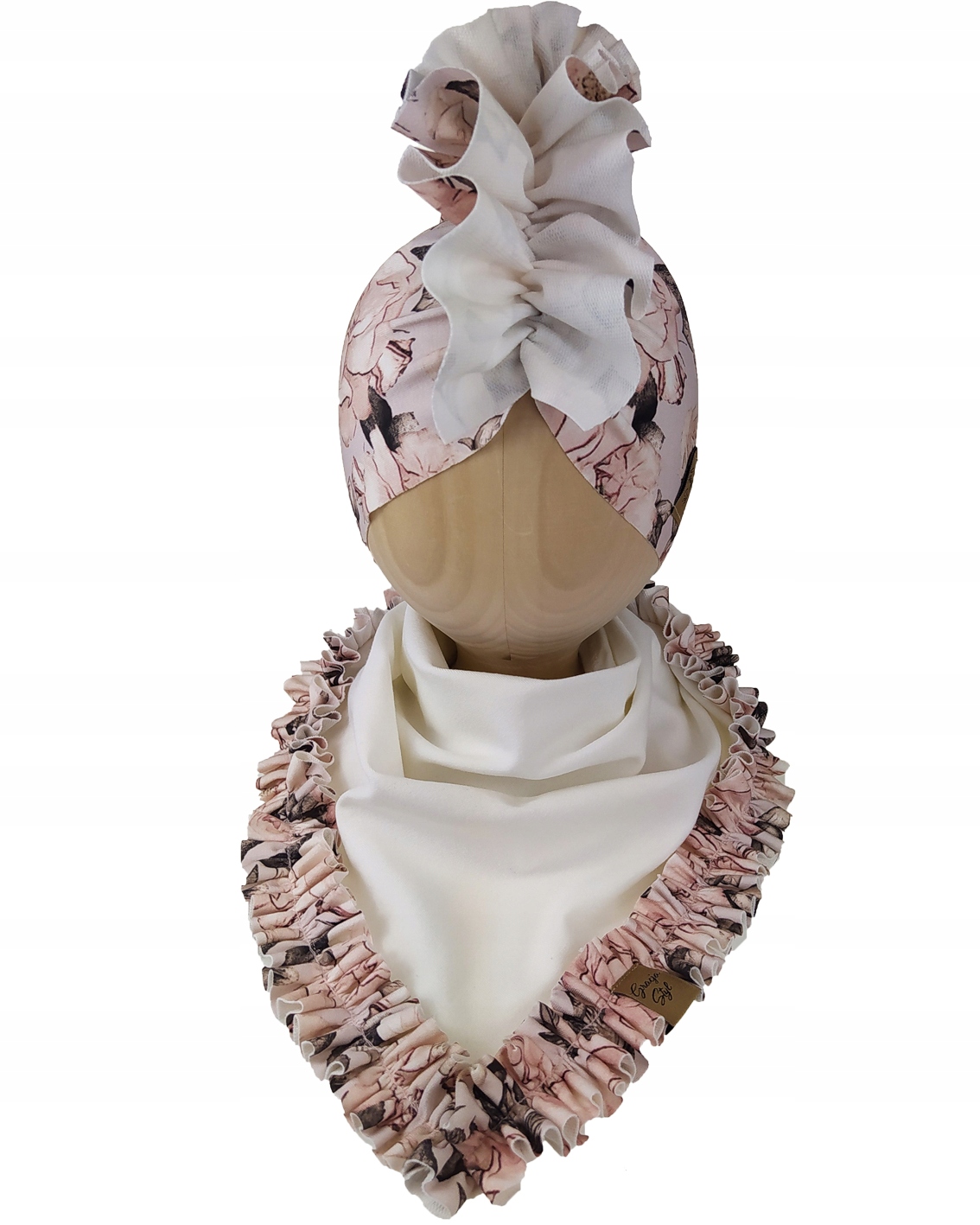 

Zestaw Czapka turban + Chusta rozmiar 44-47