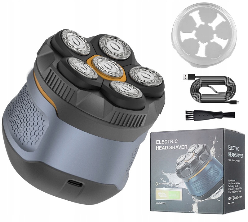 Golarka elektryczna do głowy, brody zarostu maszynka bezprzewodowa 6D