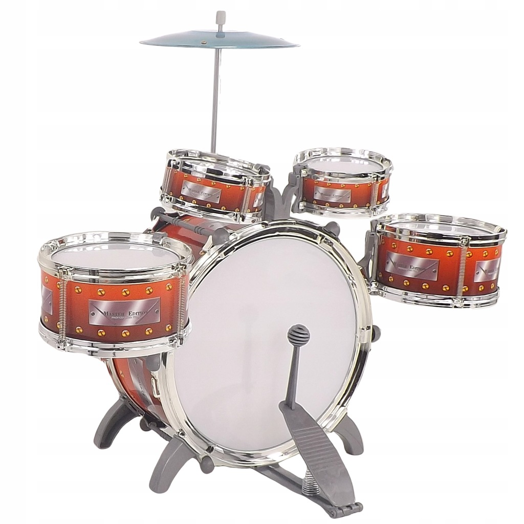 Perkusja dla dzieci 5 bębenków talerz krzesło 2008 Wiek dziecka 3 lata +