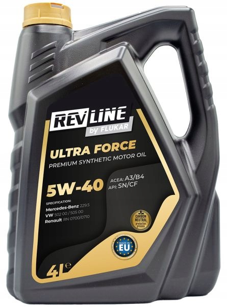 Olej Silnikowy 5W40 4L Revline Ultra Force