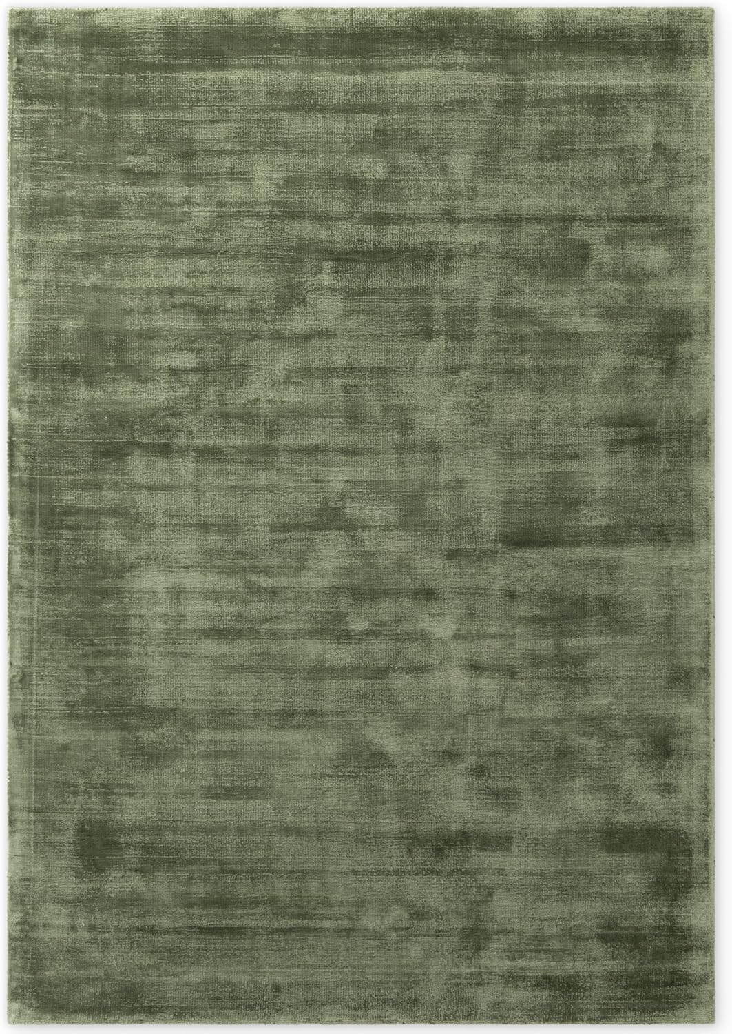 Koberec zelený do obývacího pokoje 160 x 230 cm, měkké plyšové štětiny, protiskluzový