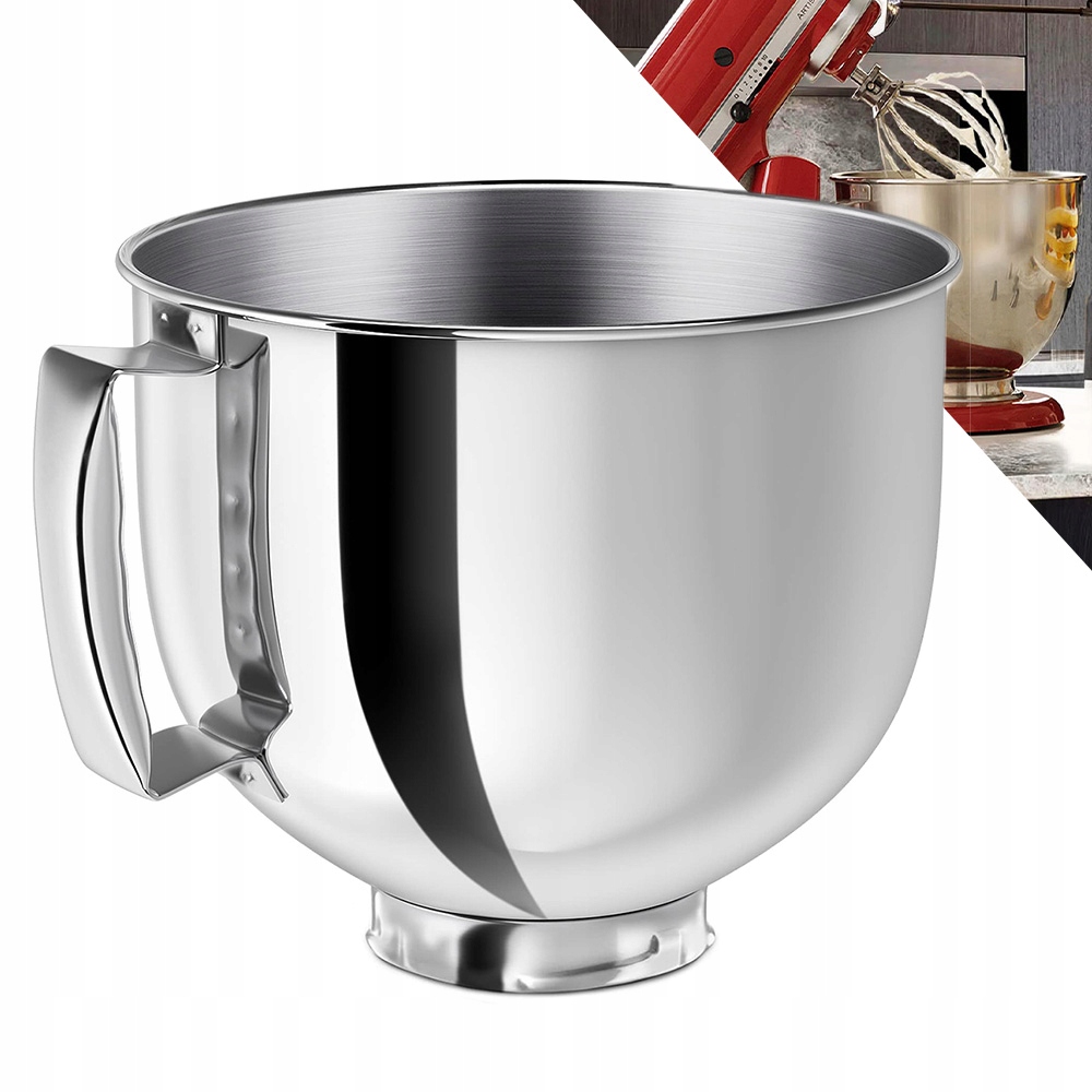 Miska z z nerezové oceli o objemu 4,8 litru pro KitchenAid 4,5QT a 5QT
