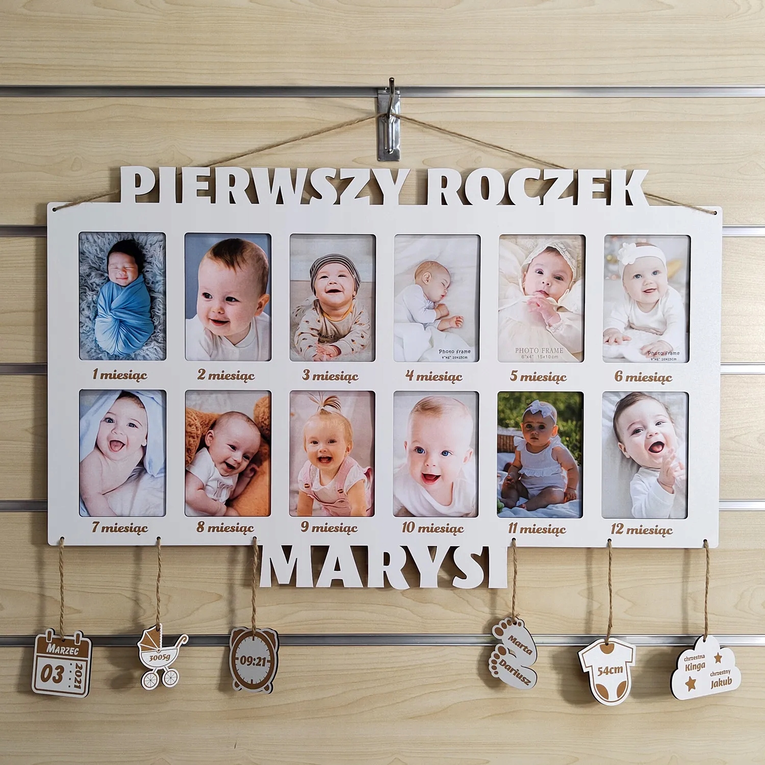 

Ramka na 12 zdjęć Pierwszy Rok