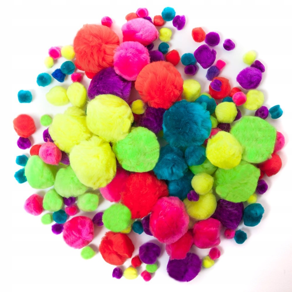 Bambule akrylové DpCraft Neon Mix 156 Ks