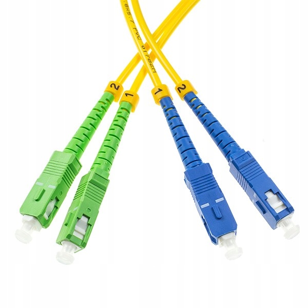 Patchcord światłowodowy Sm Sc/apc-sc/upc DX 15m