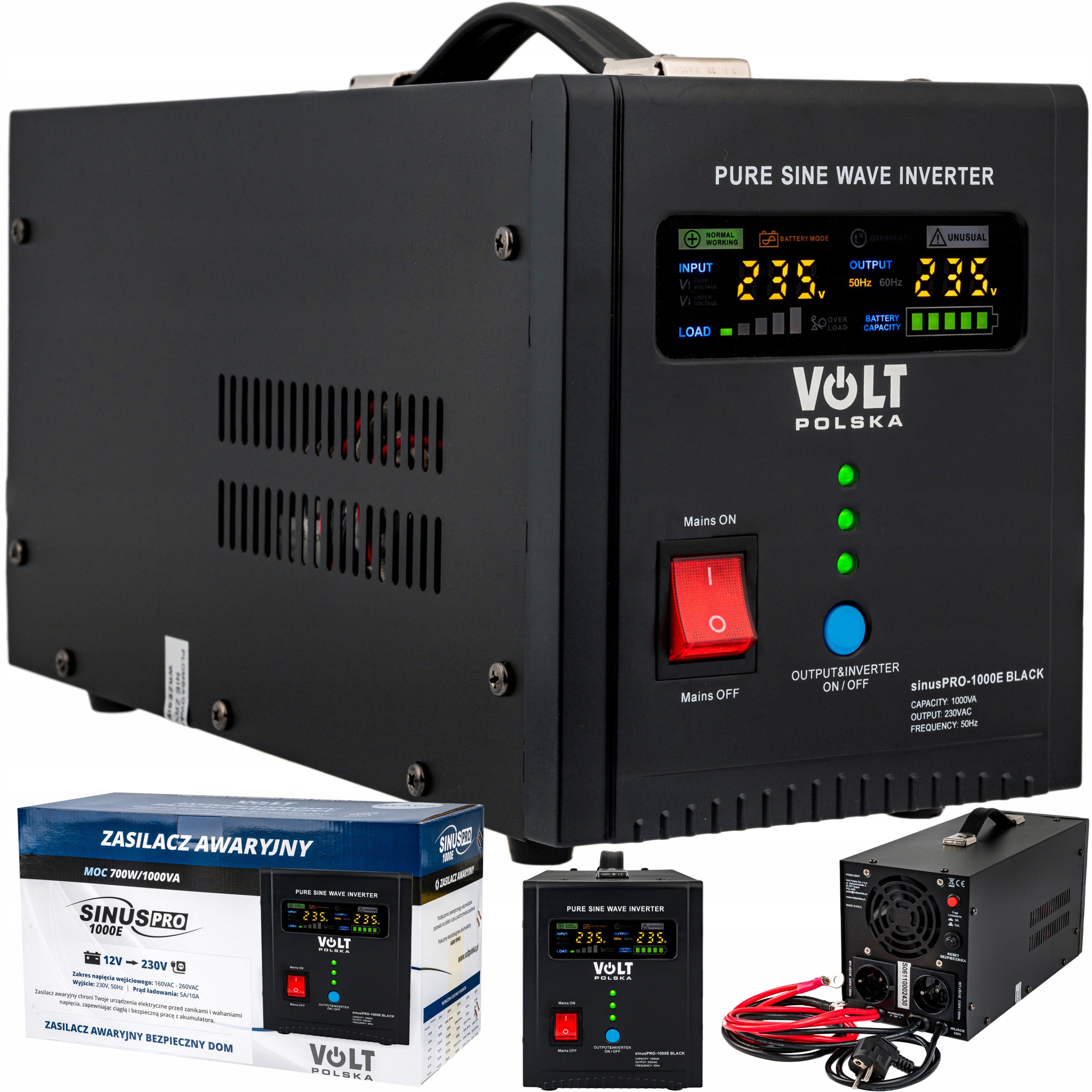 ZASILACZ AWARYJNY PRZETWORNICA PIECA SINUS 1000
