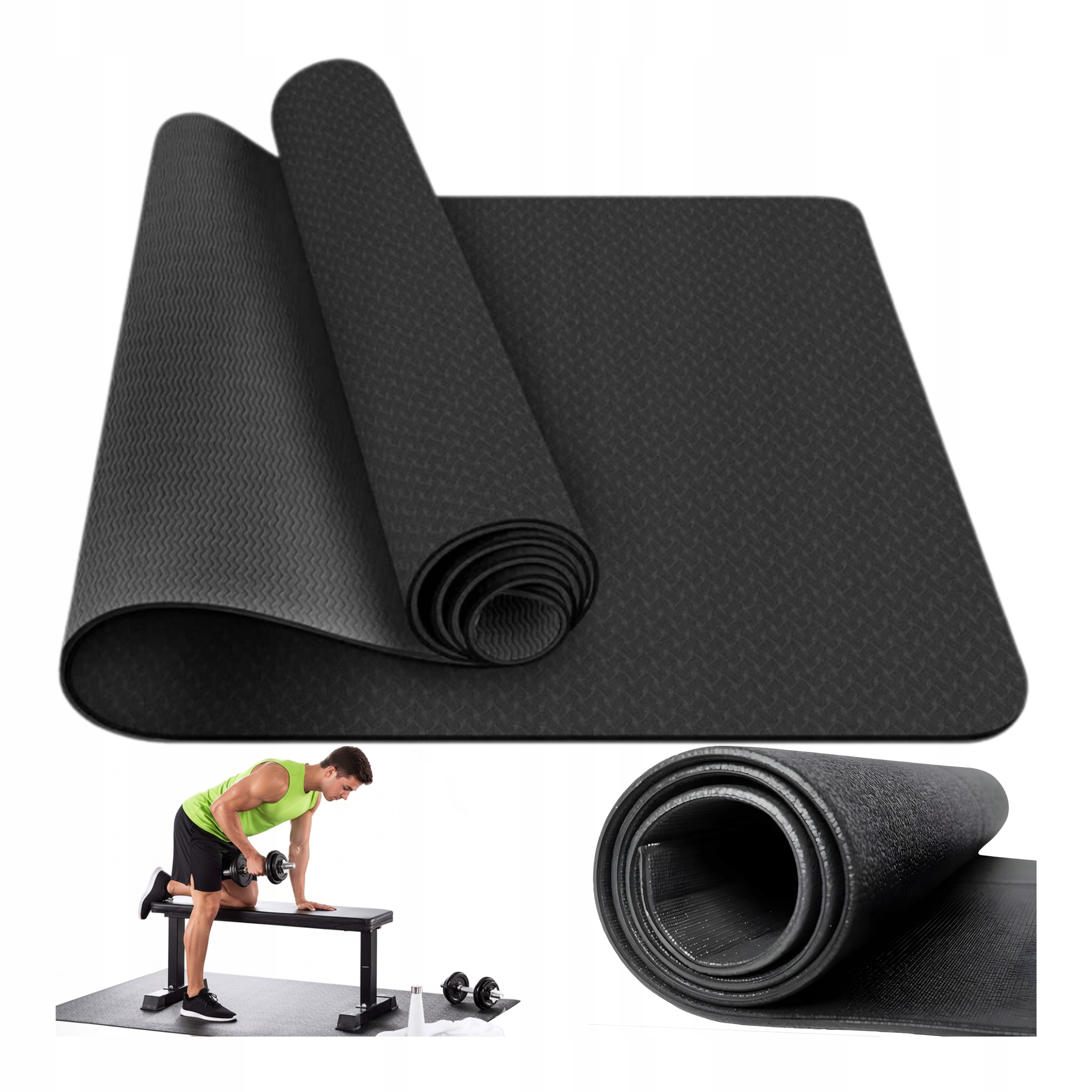 Mata Ochronna Podłogi Wygłuszająca Antypoślizgowa Gruba Mocna Wytrzymała