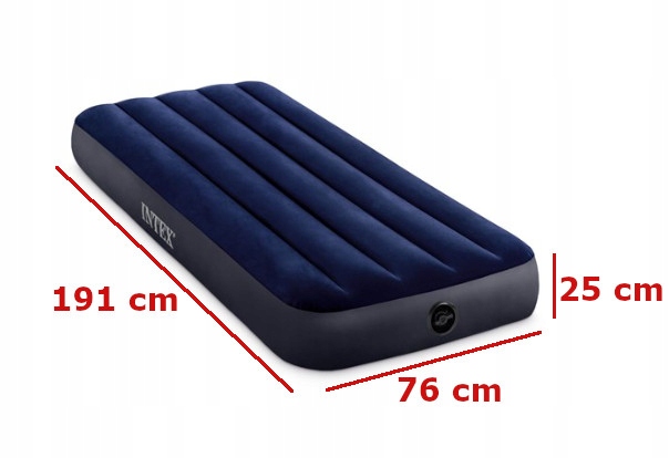 Materac 1 osobowy dmuchany INTEX Dura-BEAM 76 cm Model materac welurowy 76 jedno osobowy dmuchany