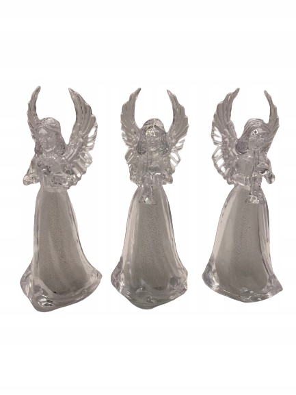 FIGURKA FIGURA ANIOŁ ANIOŁEK LED PLASTIKOWA SUPER OZDOBA ŚWIECĄCA Waga produktu z opakowaniem jednostkowym 0.5 kg