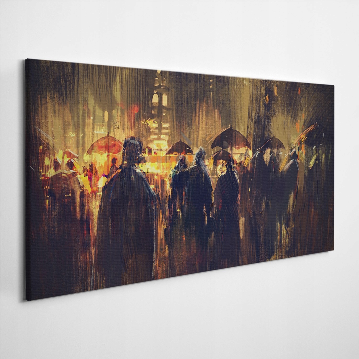 

Fotoobraz z zdjęciem Tłum Ludzie Parasol 120x60 cm