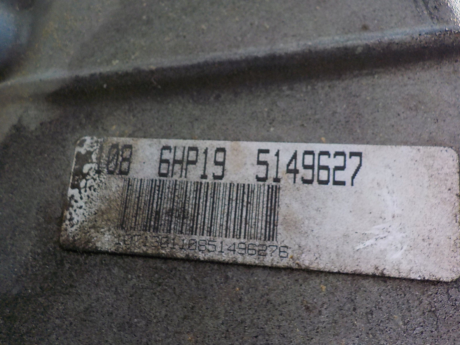 BMW E87 2.0 B gearbox, 6HP-19 7543090