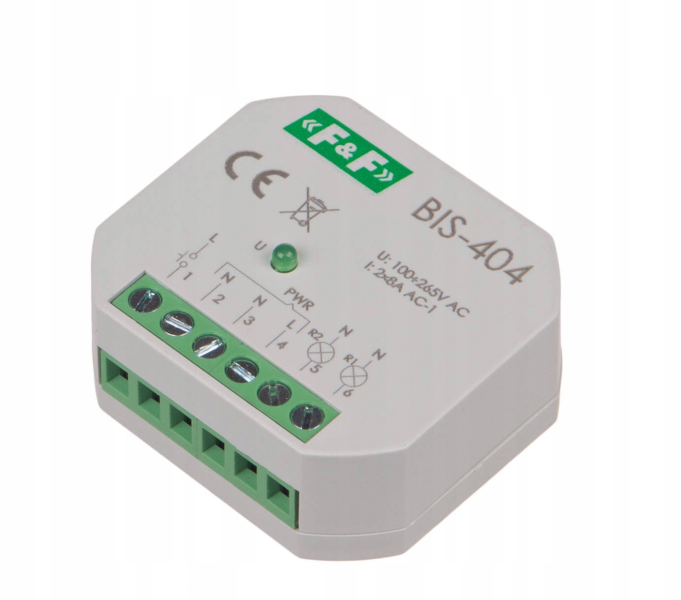 Bistabilní relé pro plechovku FI60 5A 230V 2Z F&f BIS-404