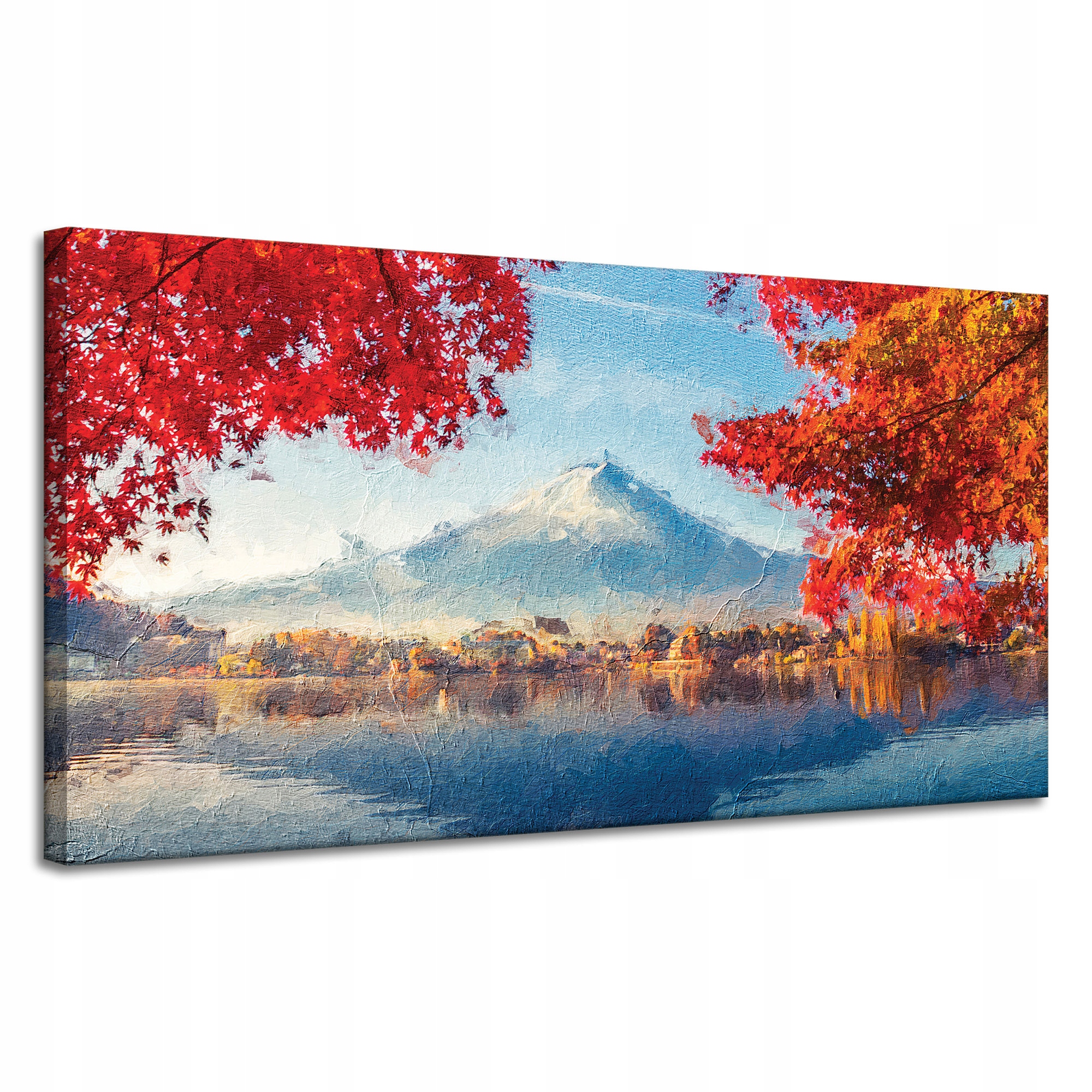 Obraz na plátně Barevné listy Městečko Hora Voda 120x60 cm