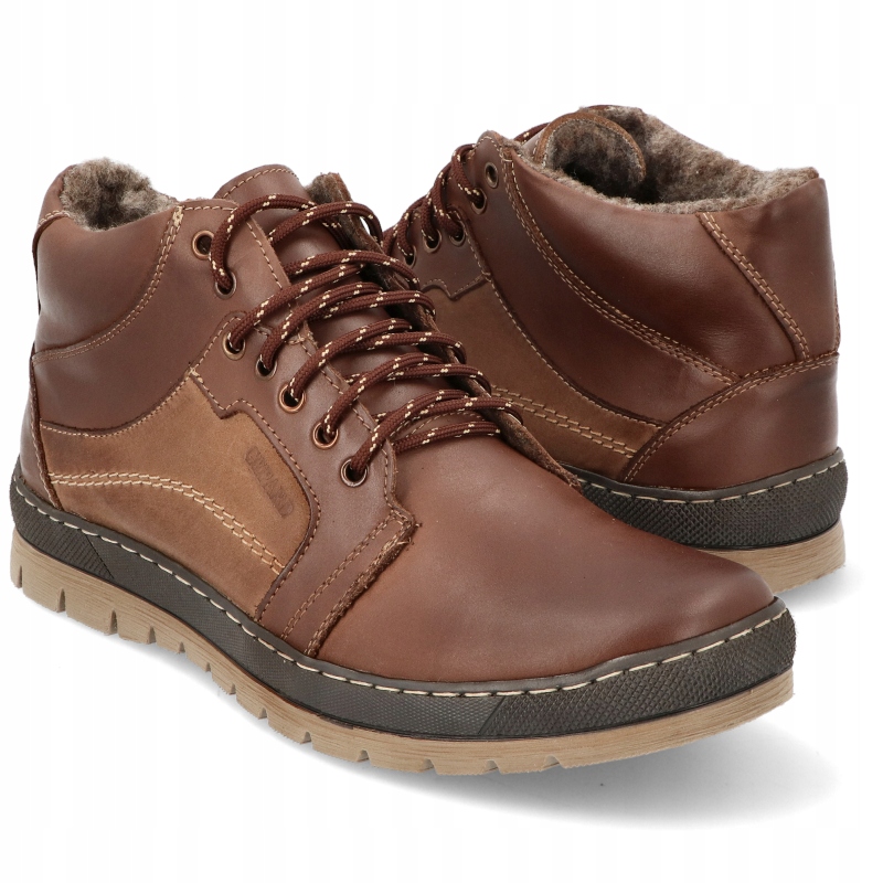 TRZEWIKI PÓŁBUTY ZIMOWE POLSKIE OCIEPLANE SKÓRA 171 CBR R 44 Kod producenta 171 CBR