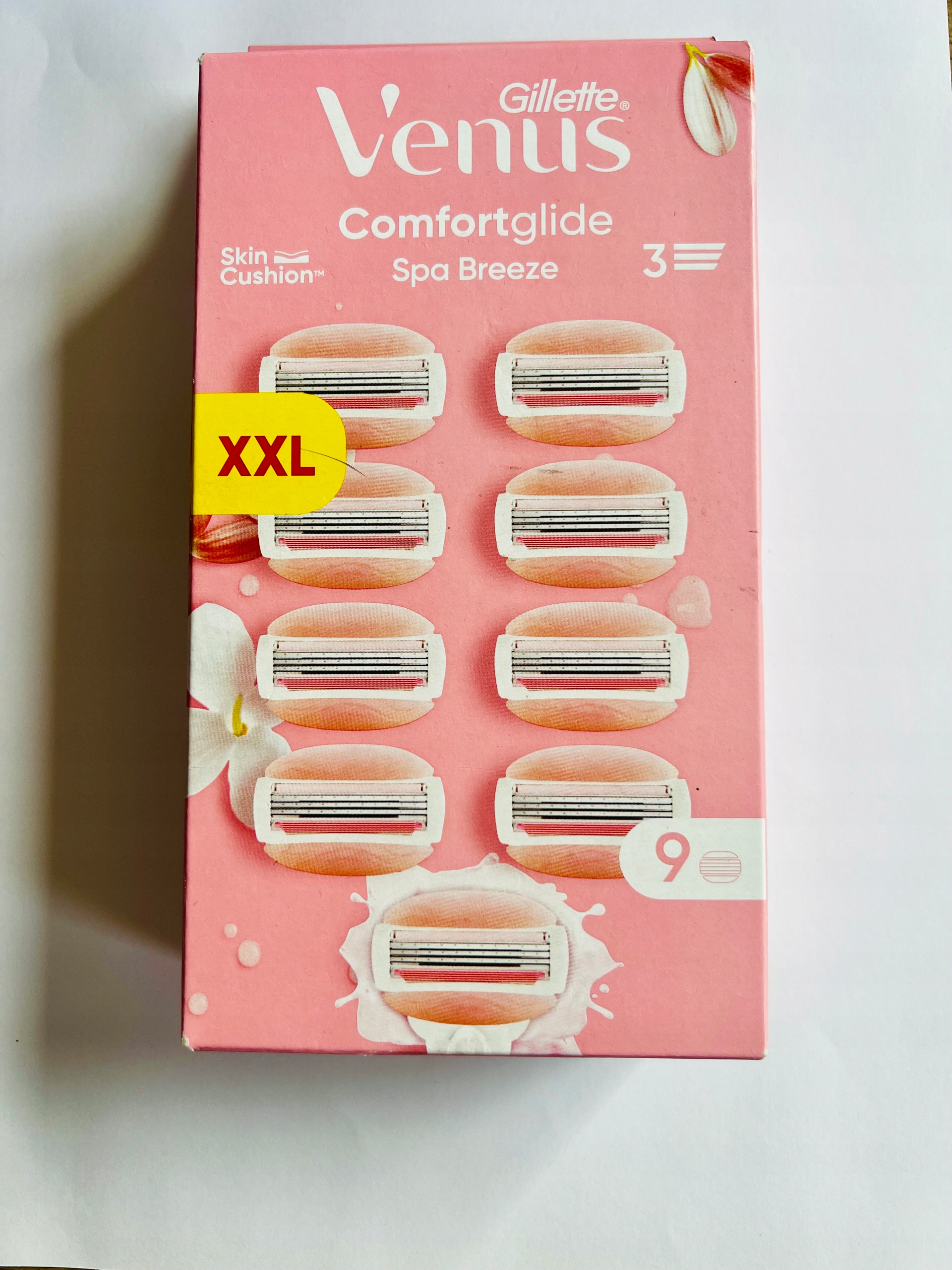 Gillette Venus Náhradní náplně do nůžek Žiletky vůně Spa Breeze 9 ks