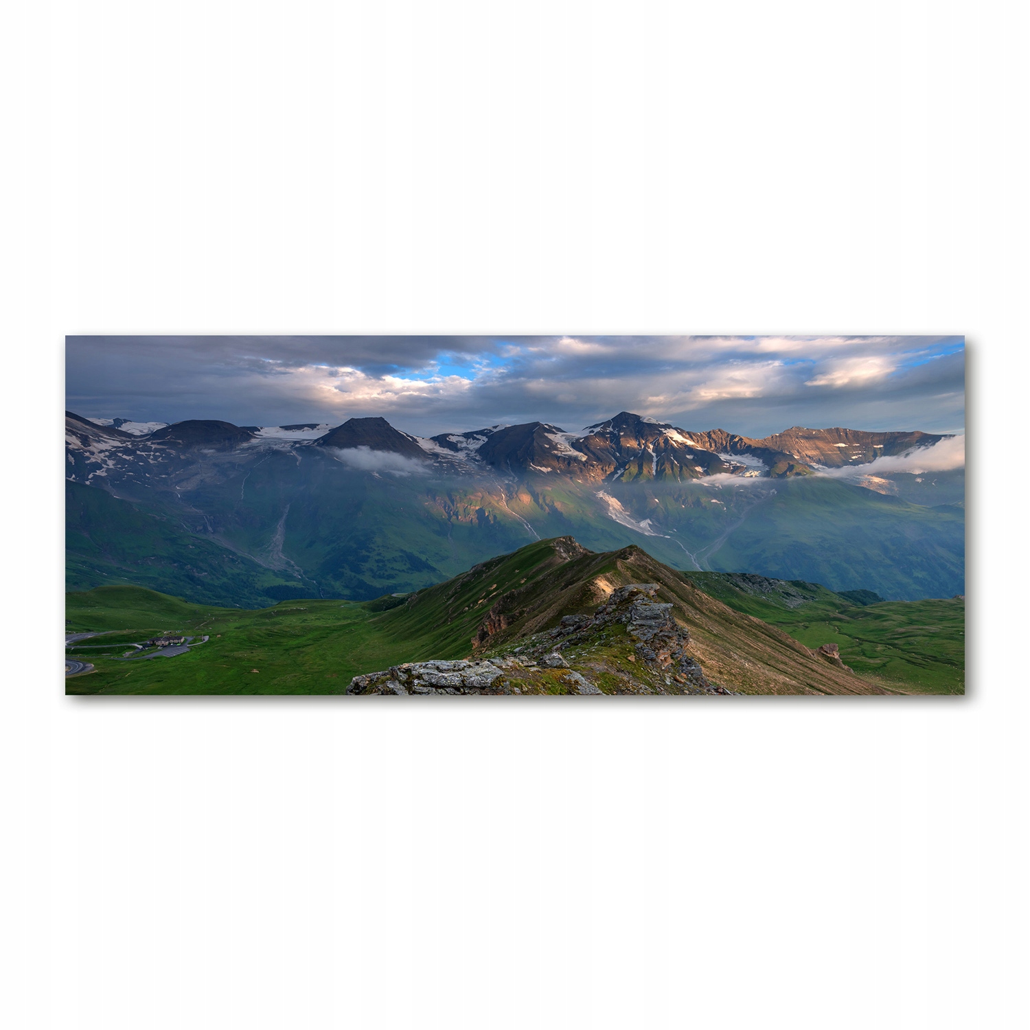

Foto obraz na szkle akrylowym Szczyty gór 125x50cm