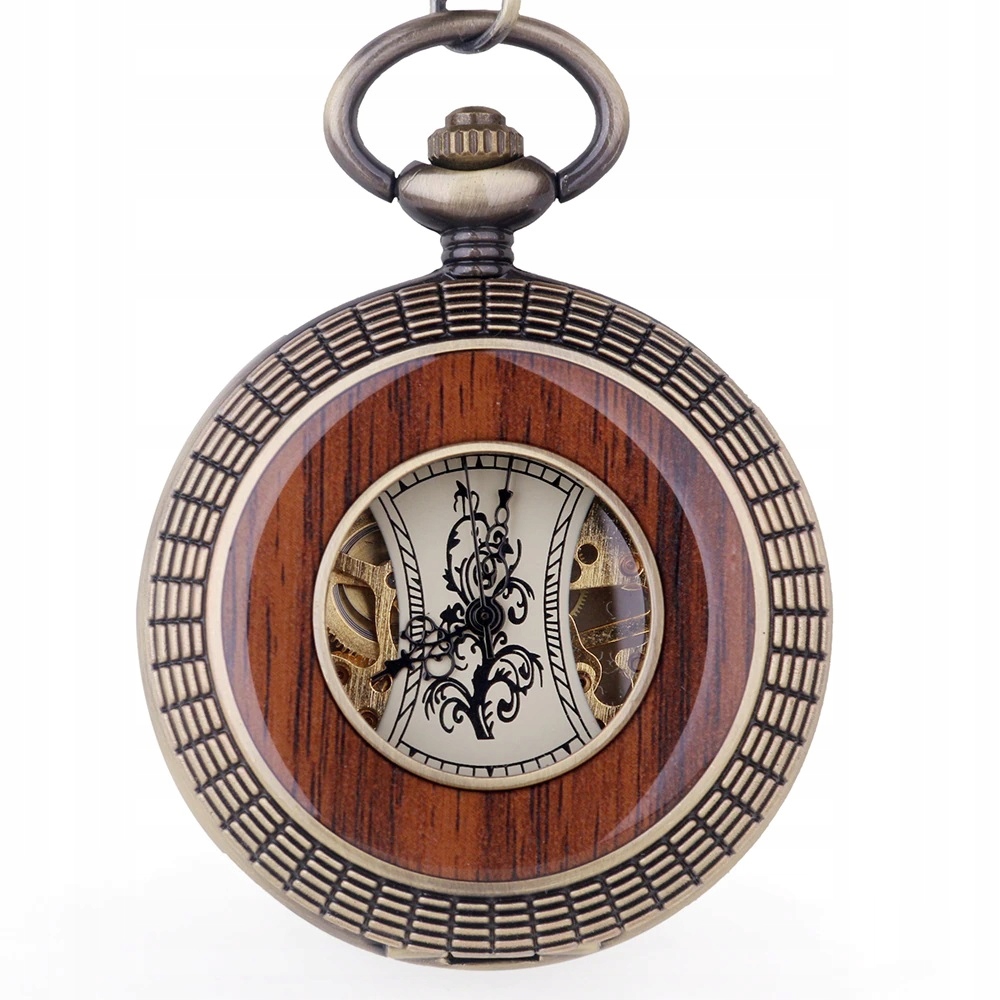 Mechanické Kapesní Hodinky Dřevo