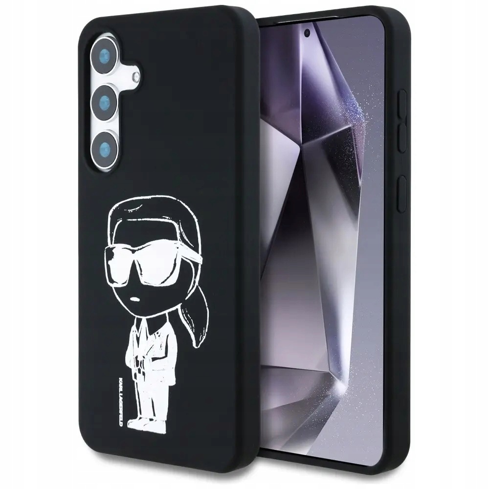 Etui Karl Lagerfeld Silicone Graffiti Ikonik Printed Logo MagSafe Samsung
