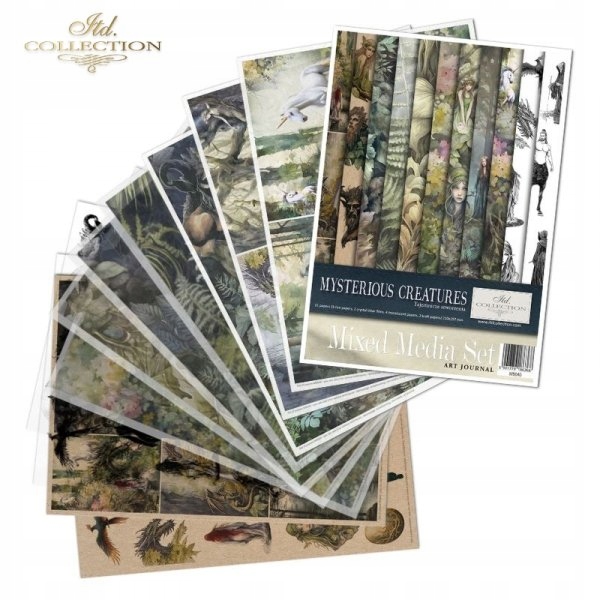 Kreativní sada Stvoření, 11 papírů A4 na decoupage, scrapbooking