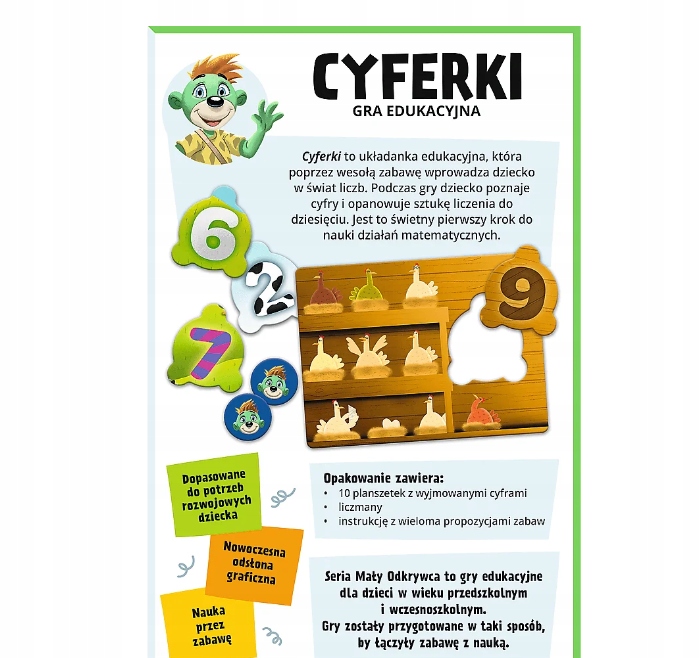 GRA CYFERKI MAŁY ODKRYWCA TREFLIKI 02810