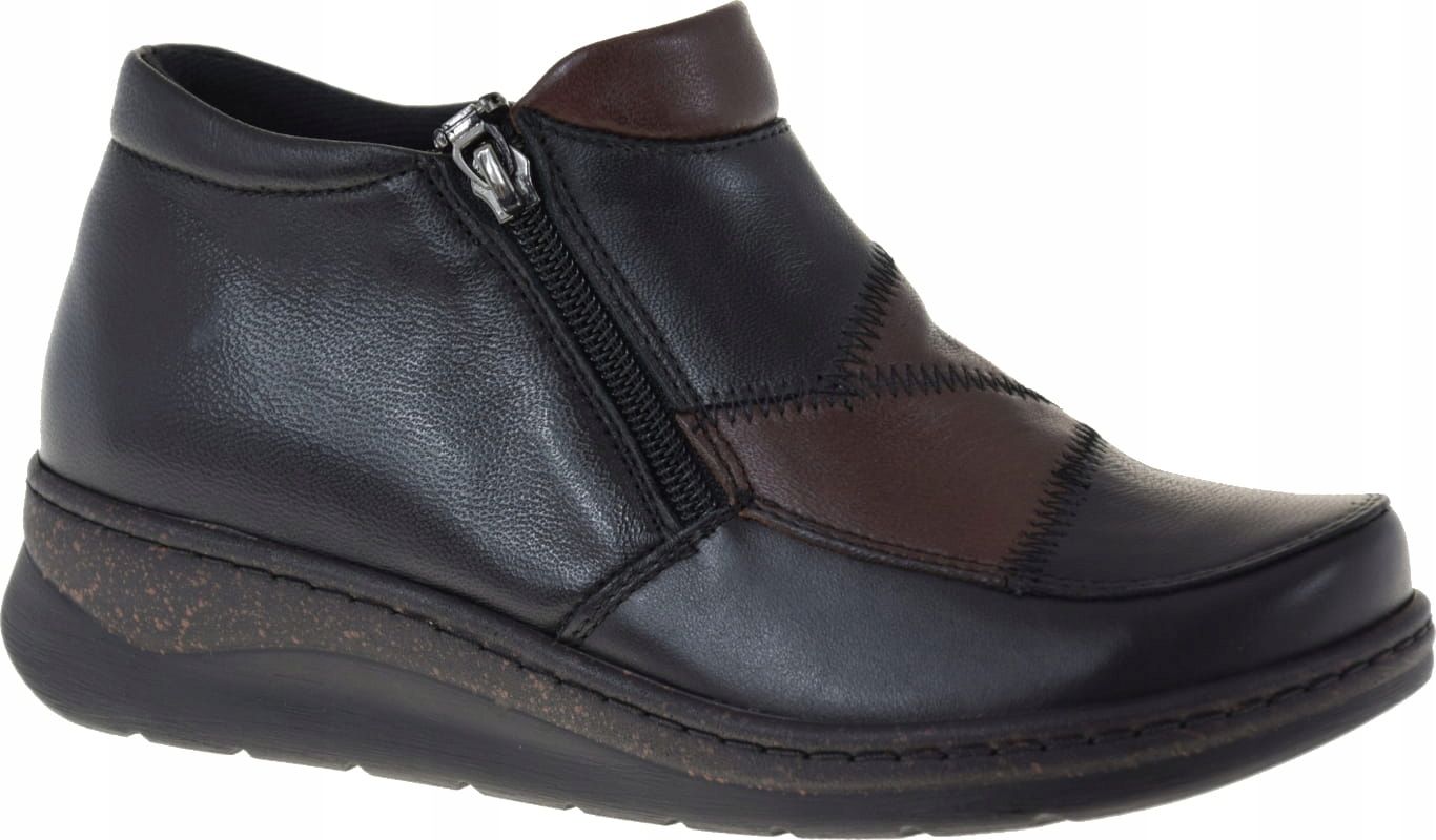 Komfortní Dámské Dámské Kotníkové Boty Axel 1791 Z Přírodní Zateplené Kůže R39