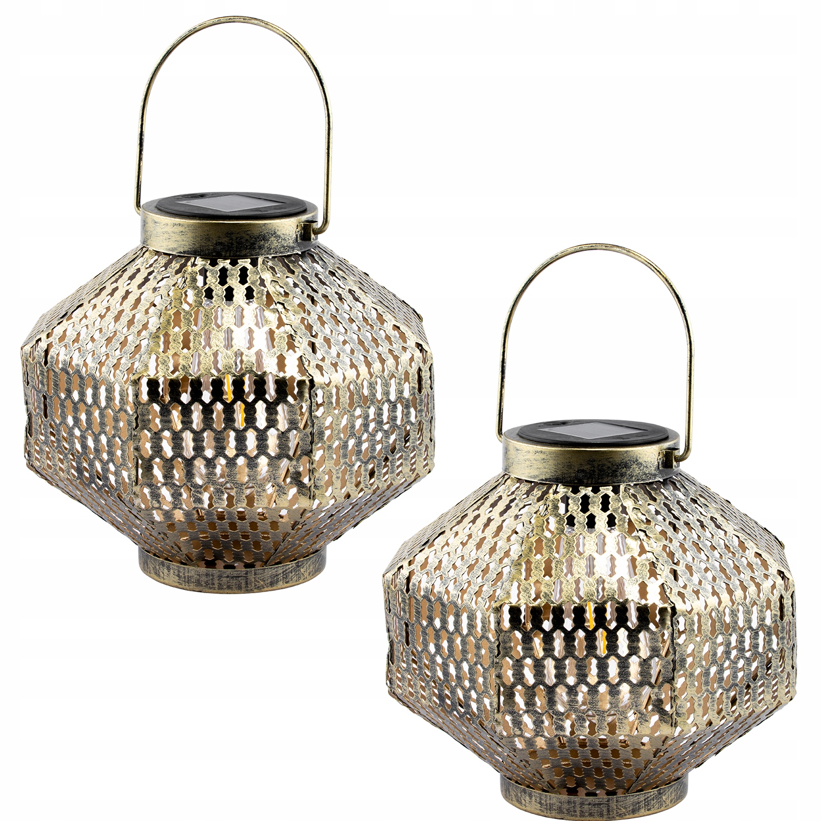 

2x Lampa Latarenka wisząca Solarna ogrodowa Led