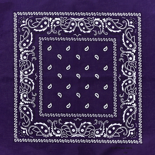 

Bandama bandamka bandana śliwkowa chusta paisley