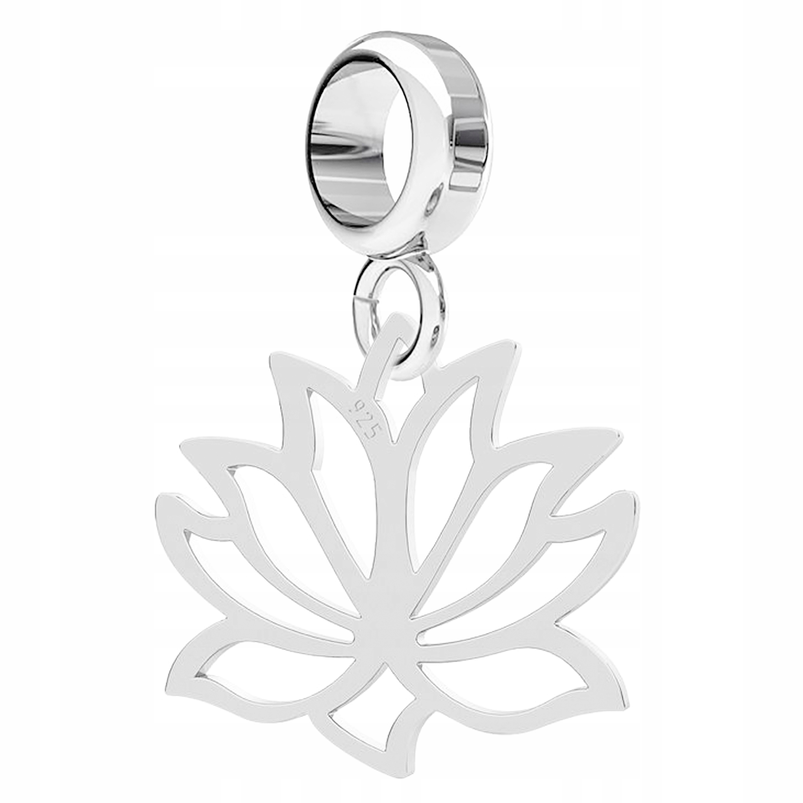 

Charms Kwiat lotosu srebro 925