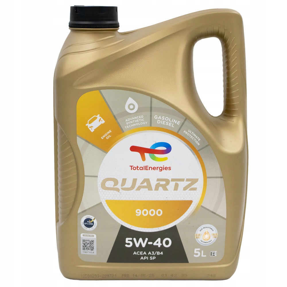 Total Quartz 9000 5W40 5L syntetyczny olej silnikowy