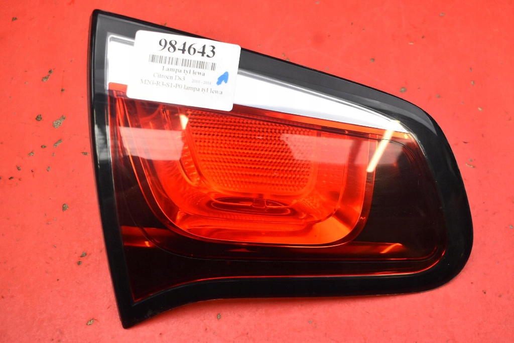 light left rear part rear 9685225580 CITROEN DS3 10-16