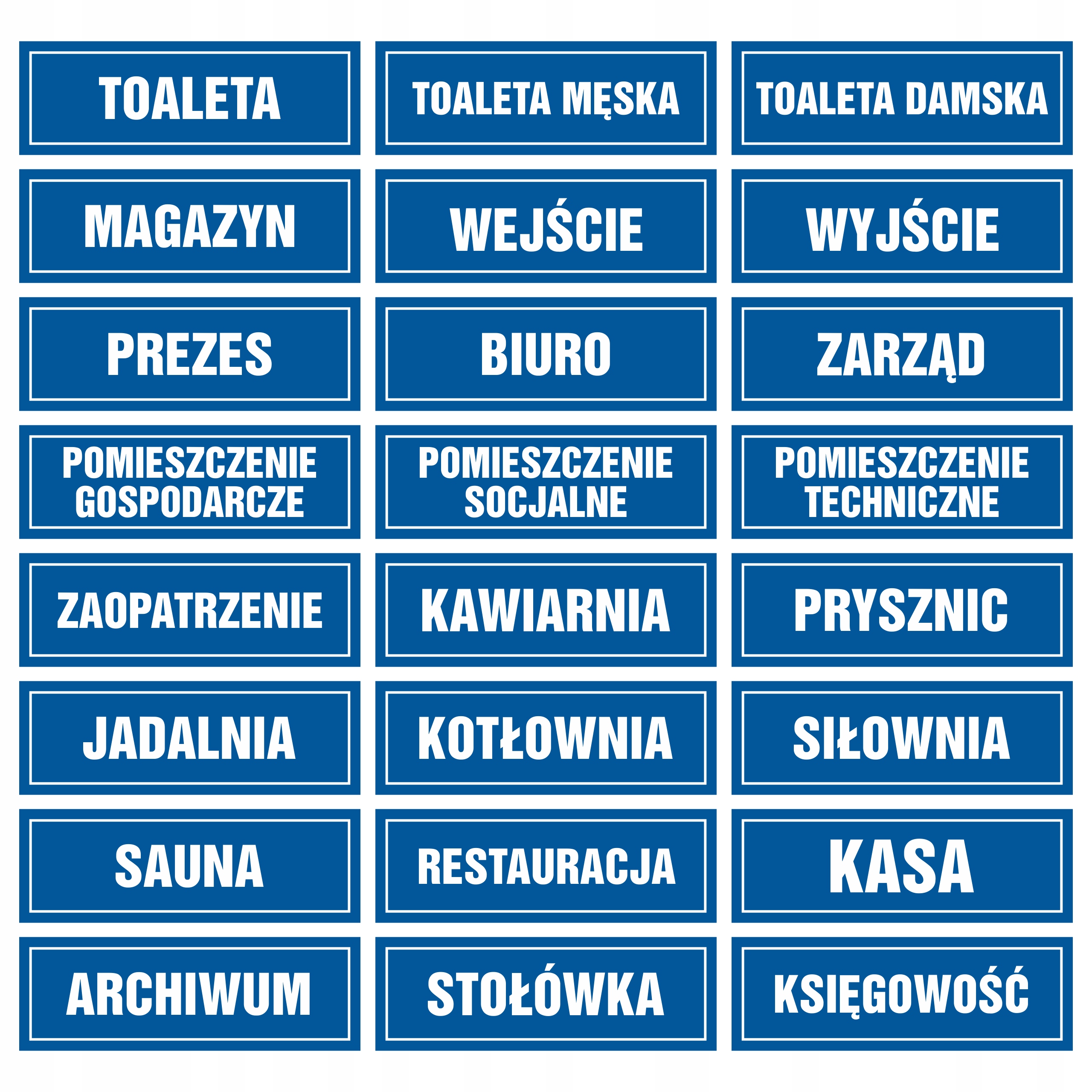 Tabliczka Informacyjna Prezes 30x10cm PCV 1mm Marka Multeo