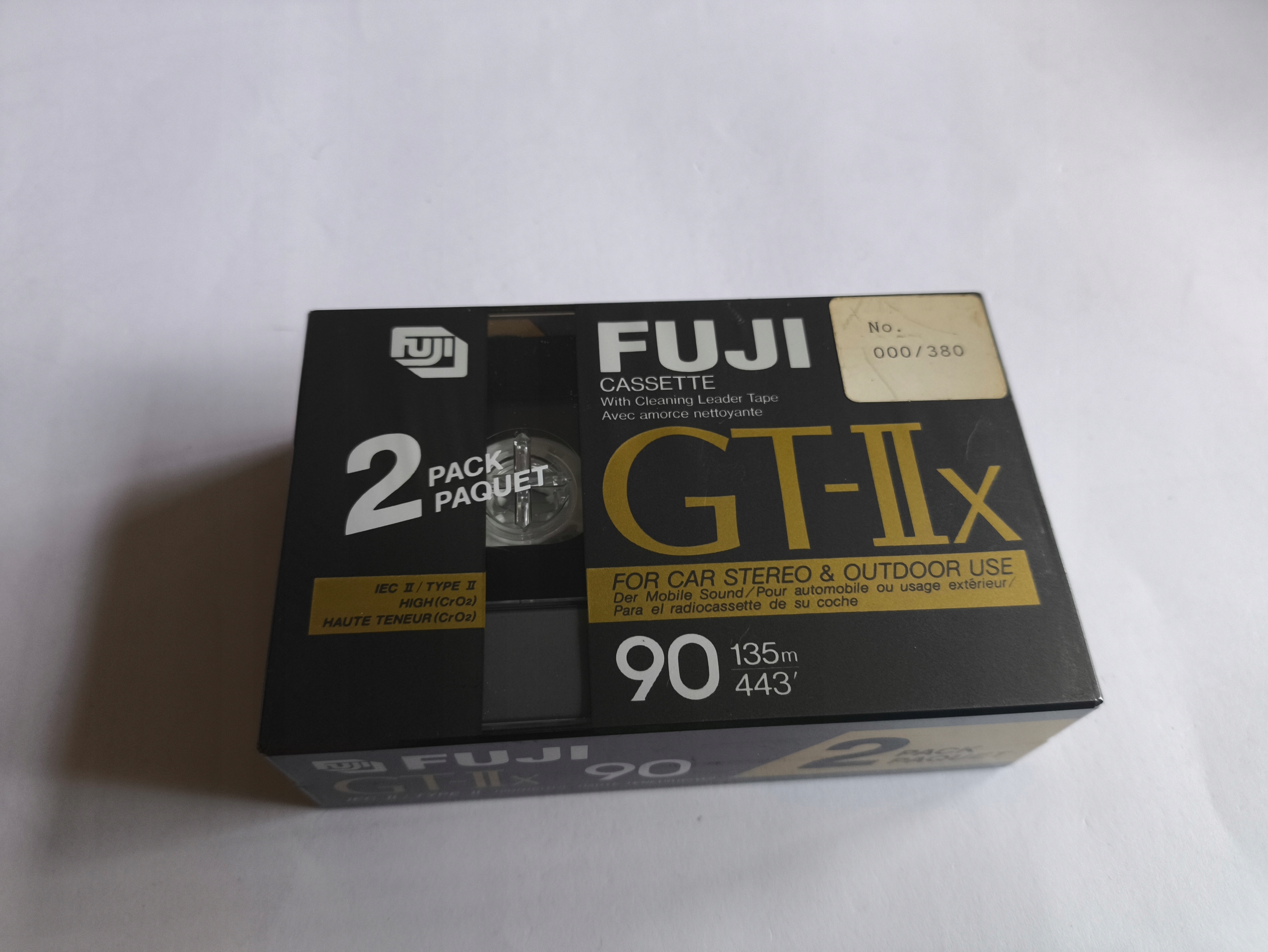 2 balenia (2 kazety) Fuji Japan GT-IIx 90 Gt-ii x Gt II x fólia Nos #$121