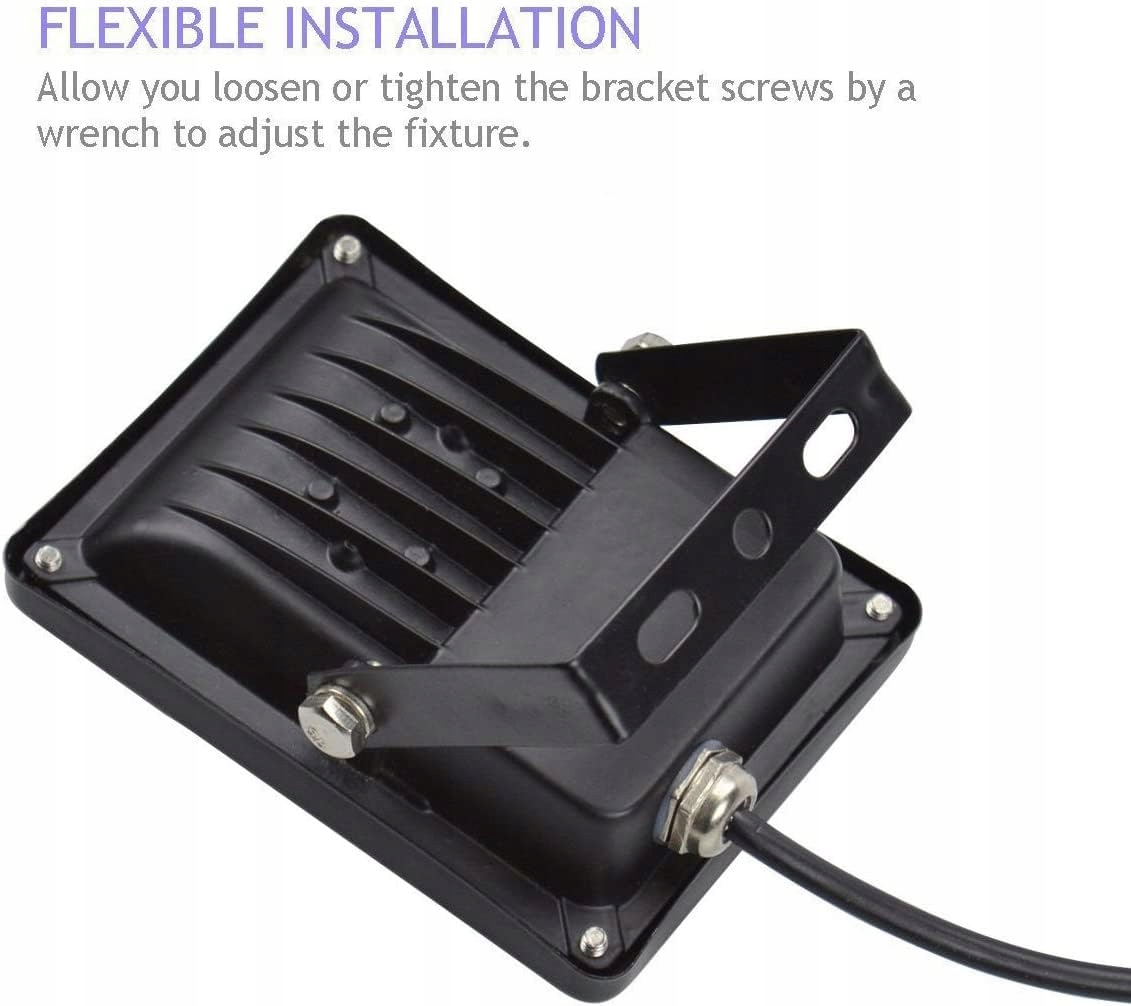Reflektor LED Zewnętrzny Roboczy Ciepły Biały Wodoodporny 12V 10W IP65 GLW — miniatura 6