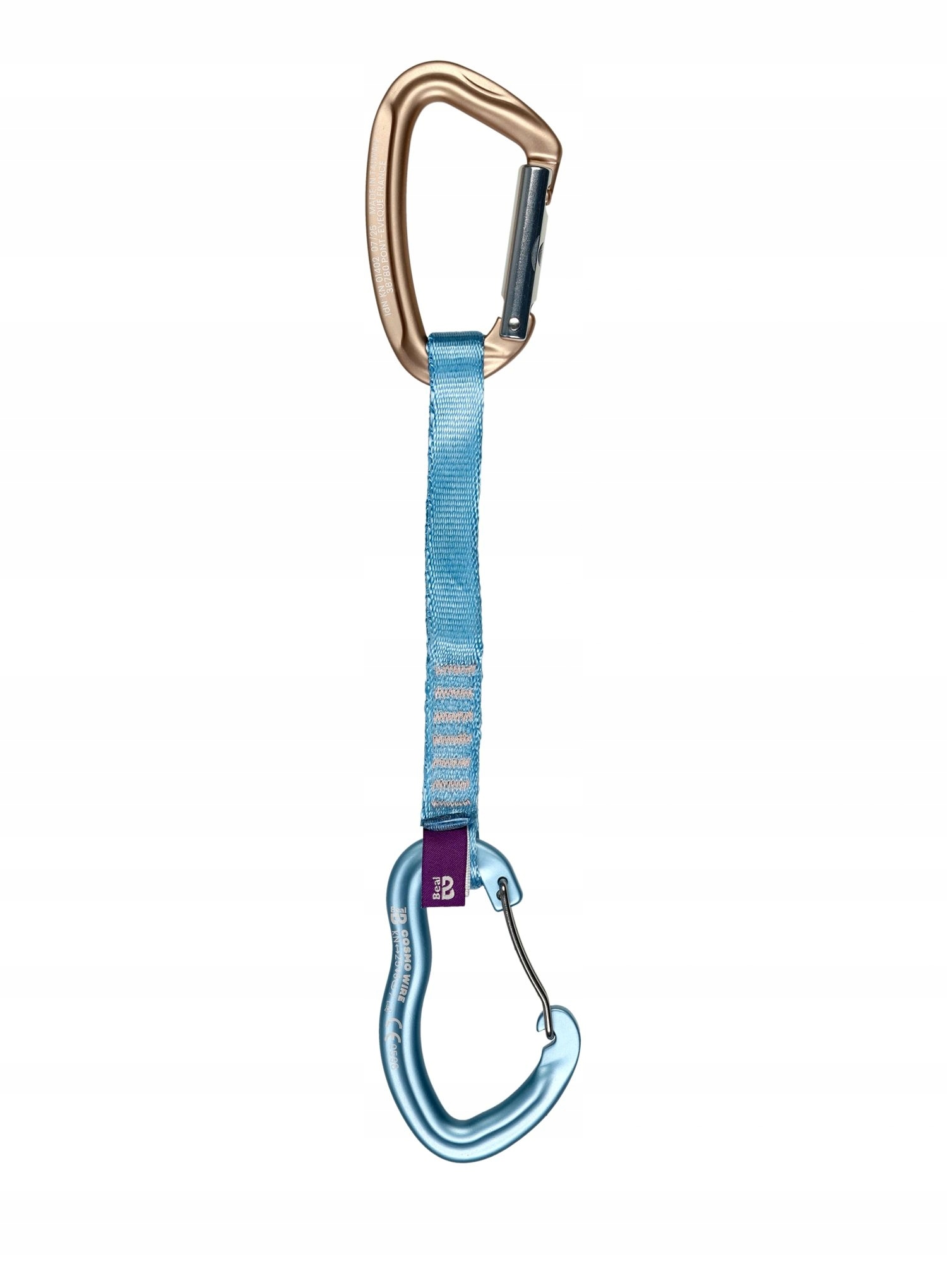 Horolezecký expres Beal Sada 17 cm modrý