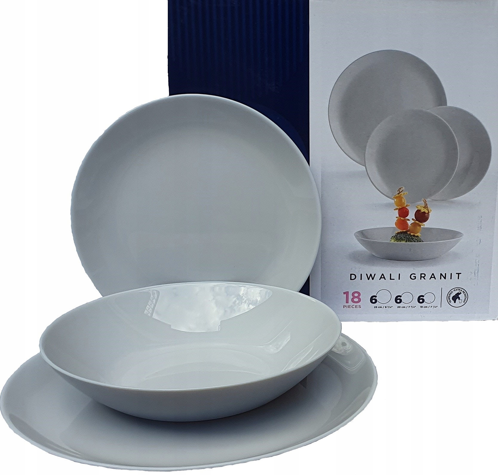 

Serwis Obiadowy Diwali 18el 6osób Luminarc Granit