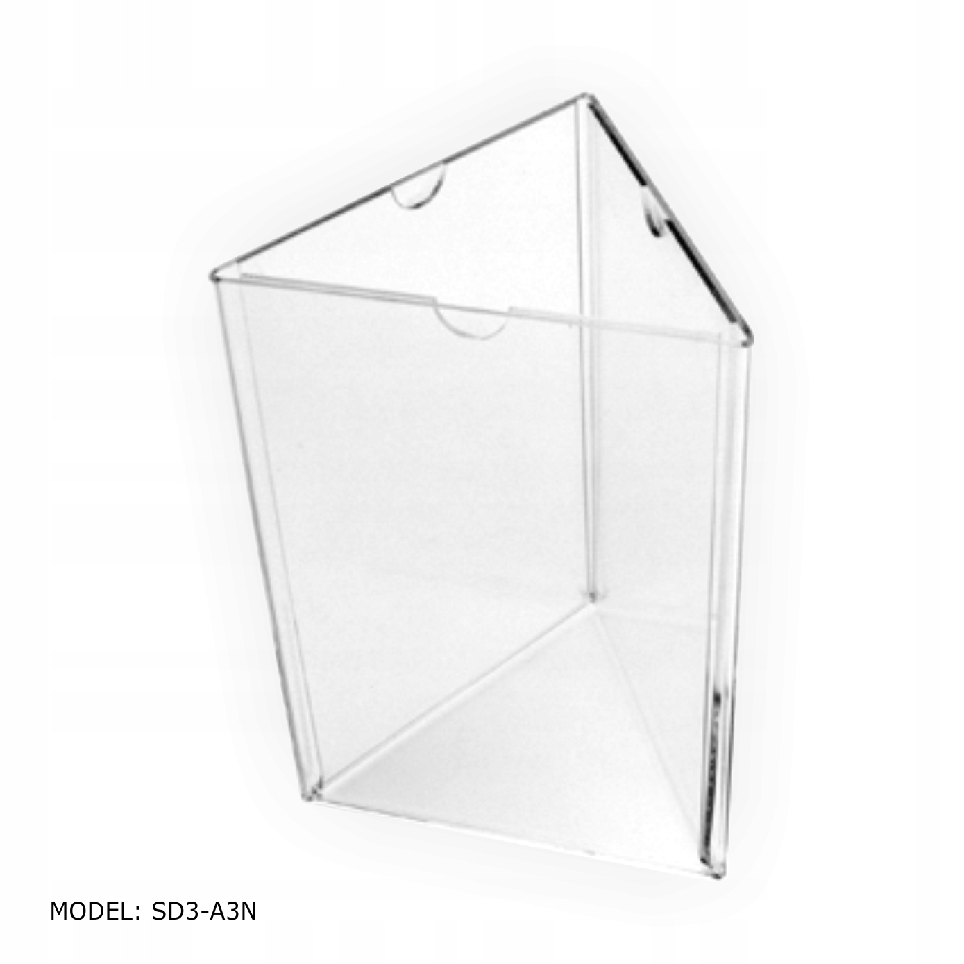 A3 x 3 Menu, Stojak trójstronny na Ulotkę z Plexi do restauracji kawiarni