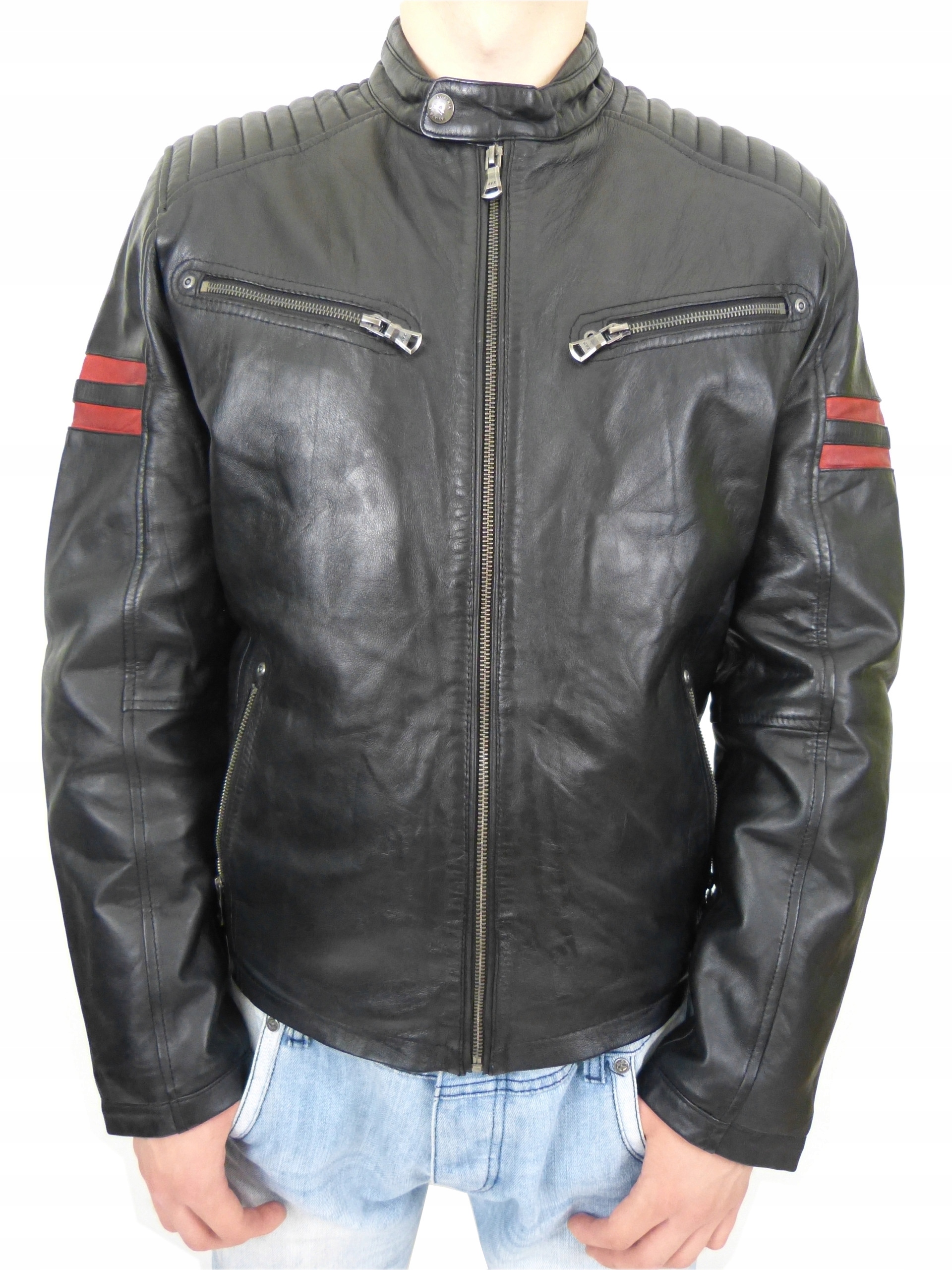 

Kurtka Skórzana Męska Remmy Soft Bikermarket r.6XL
