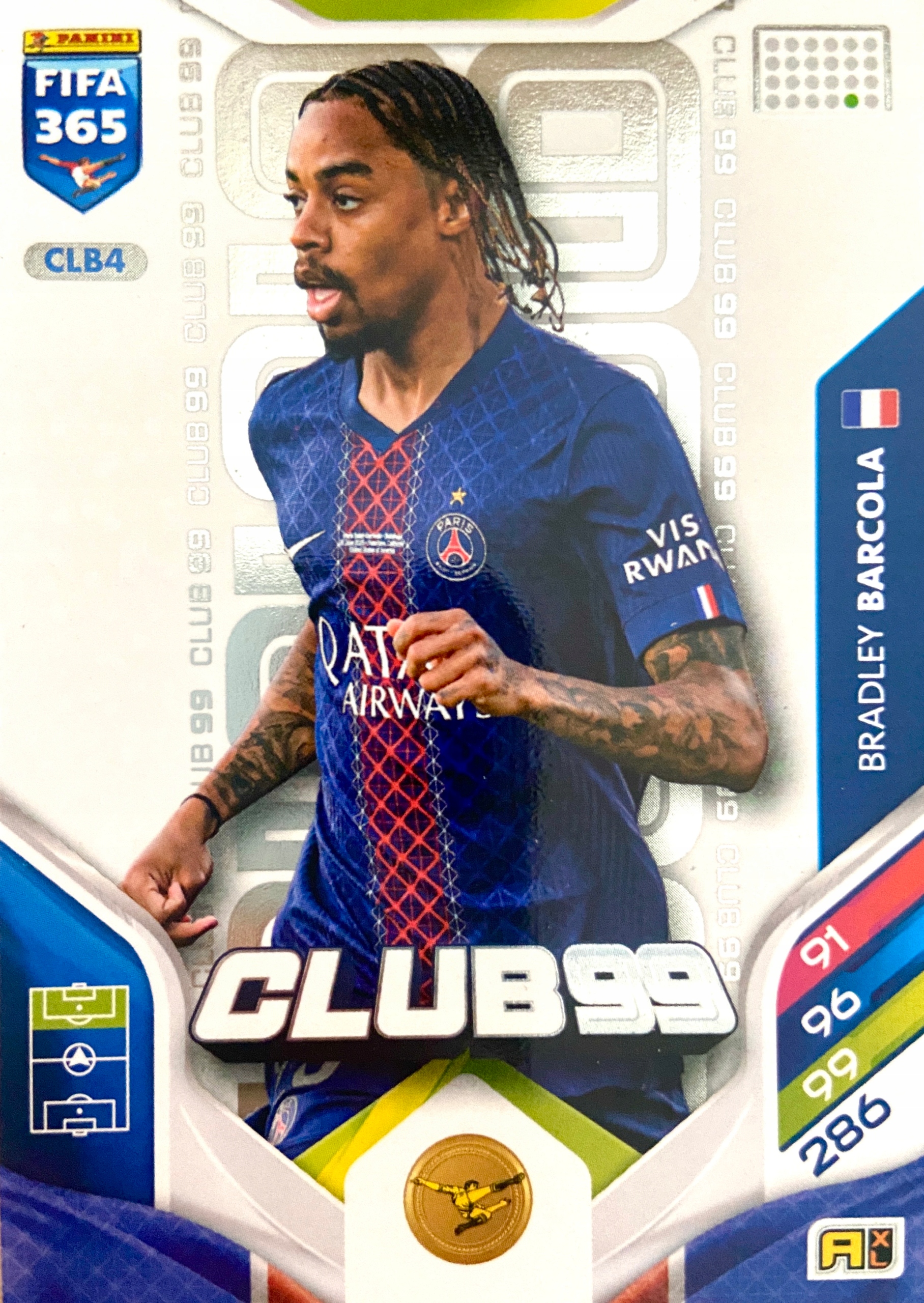 Panini Fifa 365 2026 CLUB99 CLB4 Bardley Barcola Psg