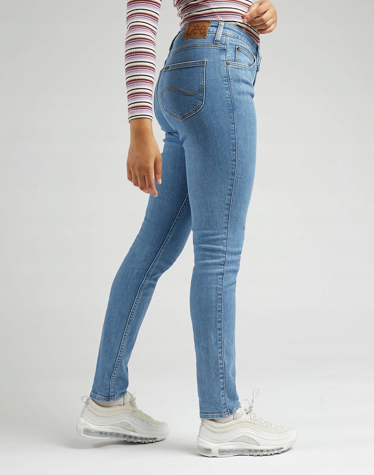 úzké nohavice Lee Scarlett High Just A Breese 112328321 L626FAB38 31/31
