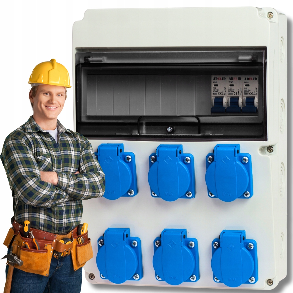 Stavební rozvaděč Zahradní rozvaděč 6x230V Certifikát