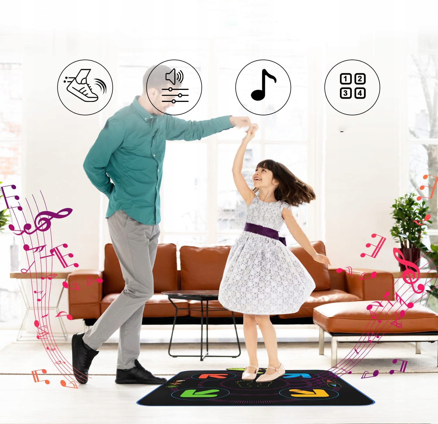 танцювальний килимок музичний виклик гра для дітей виробник інші