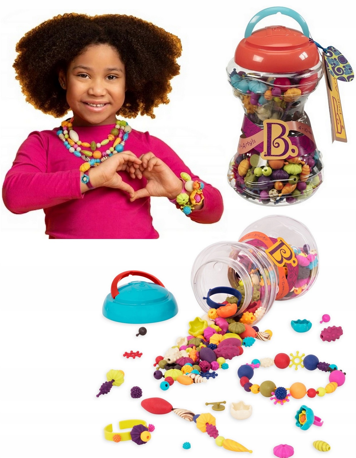 

B.Toys Zestaw do tworzenia biżuterii 300 elementów