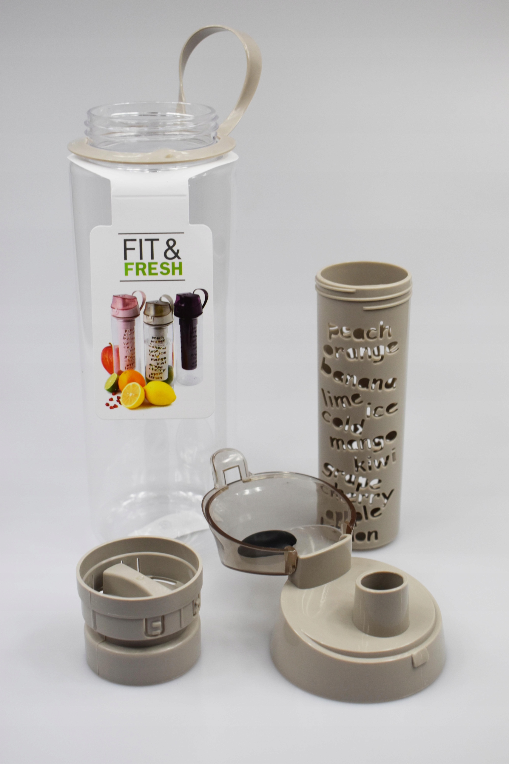 BIDON BUTELKA Z WKŁADEM NA OWOCE, LÓD, Design Model Vito